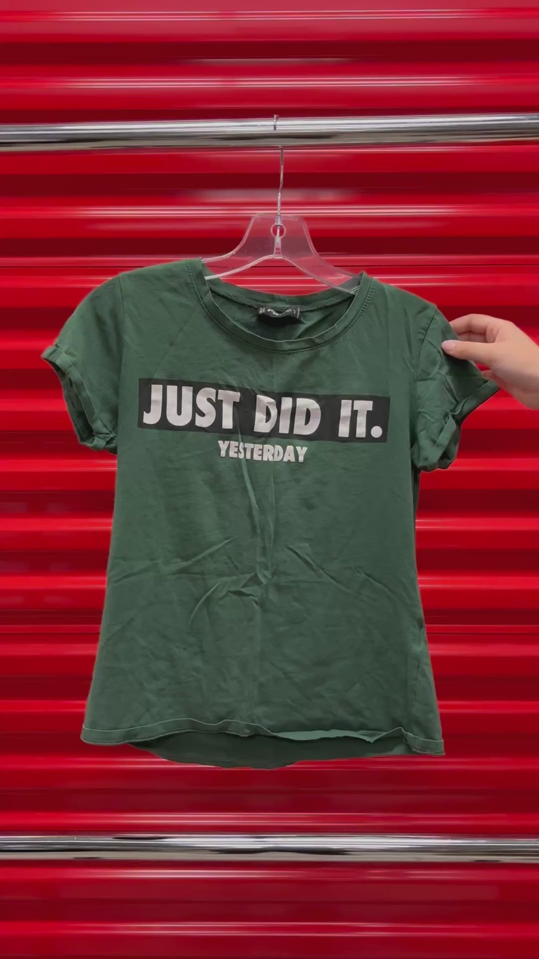 Nike Women's "Just Did It. Yesterday"  Graphic T-Shirt Size: S