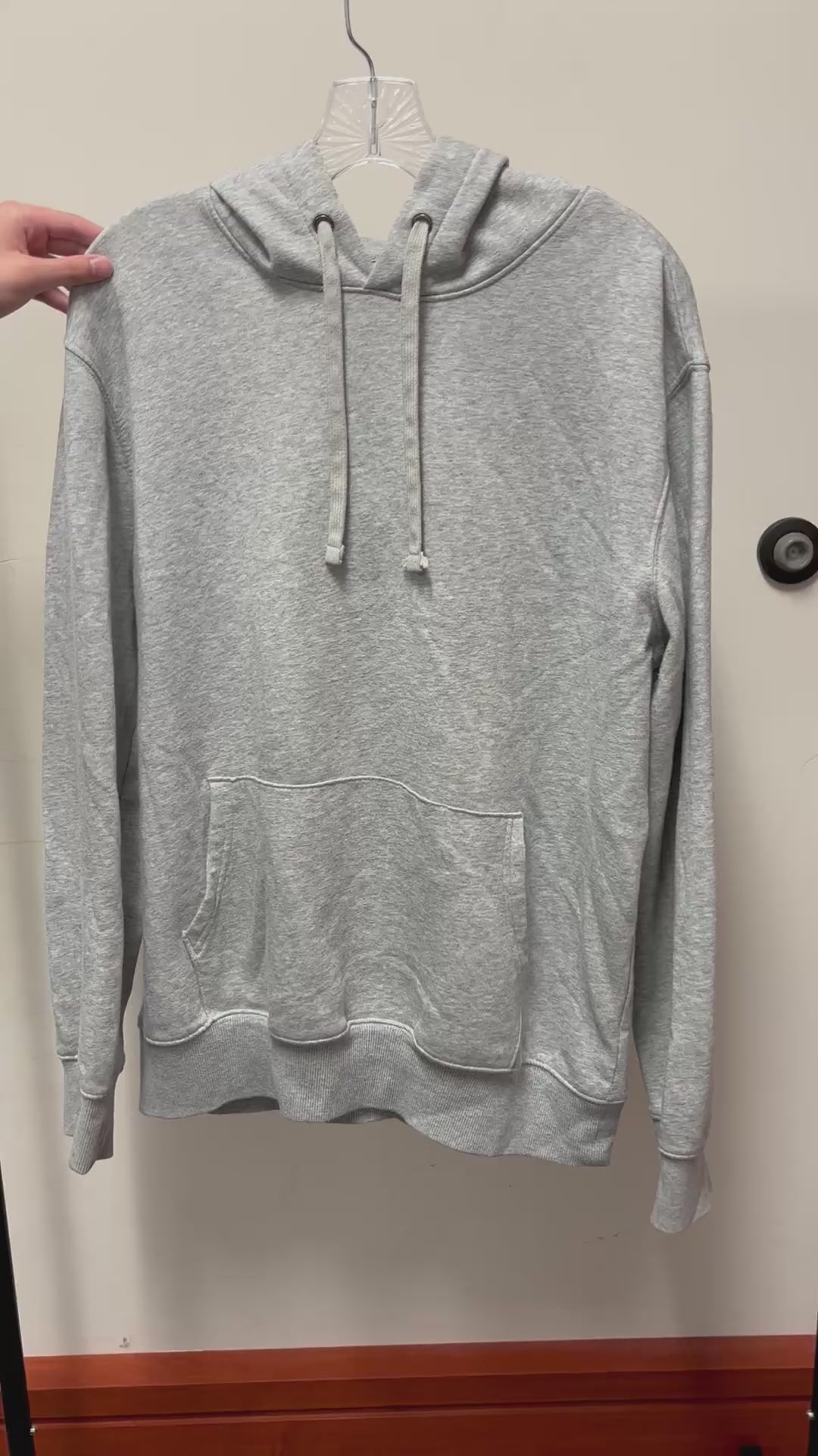 Goodfellow & Co. Men's Hooded Sweatshirt Heathered Gray Size: L
