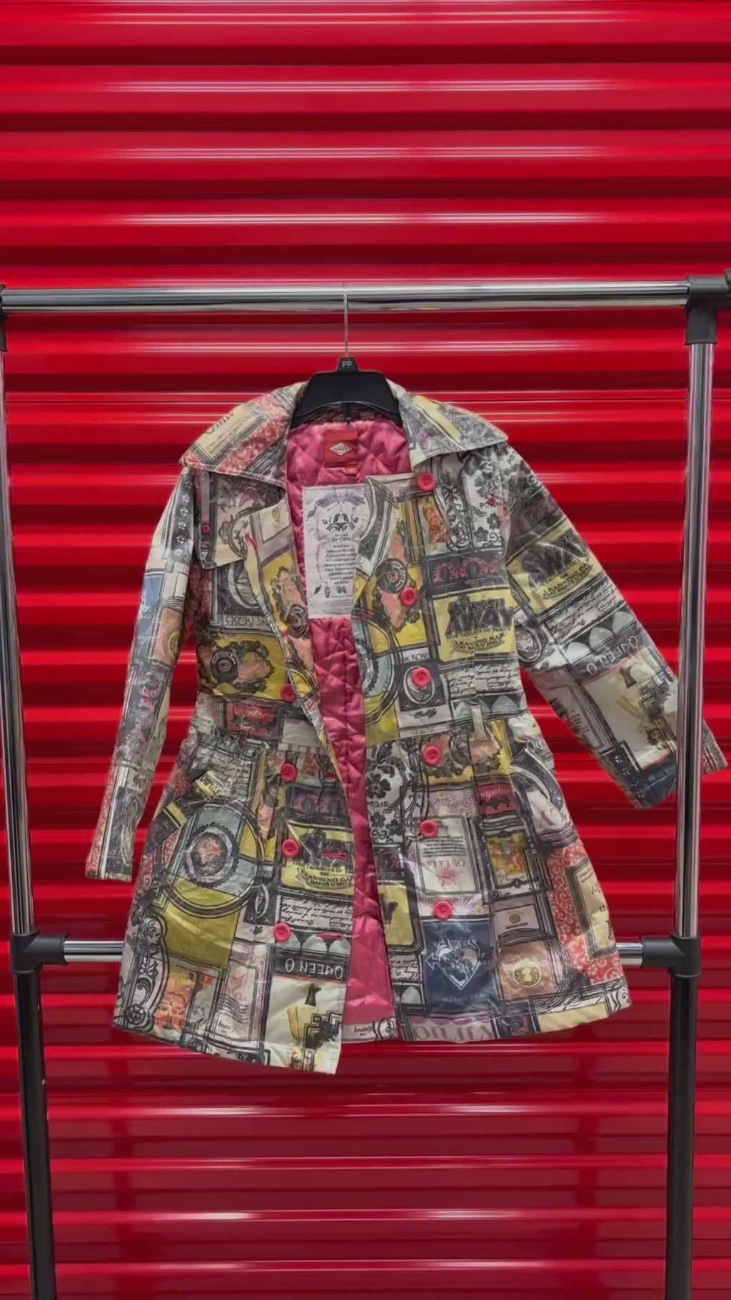 Oilily Girl Trench Coat Quilted Lining