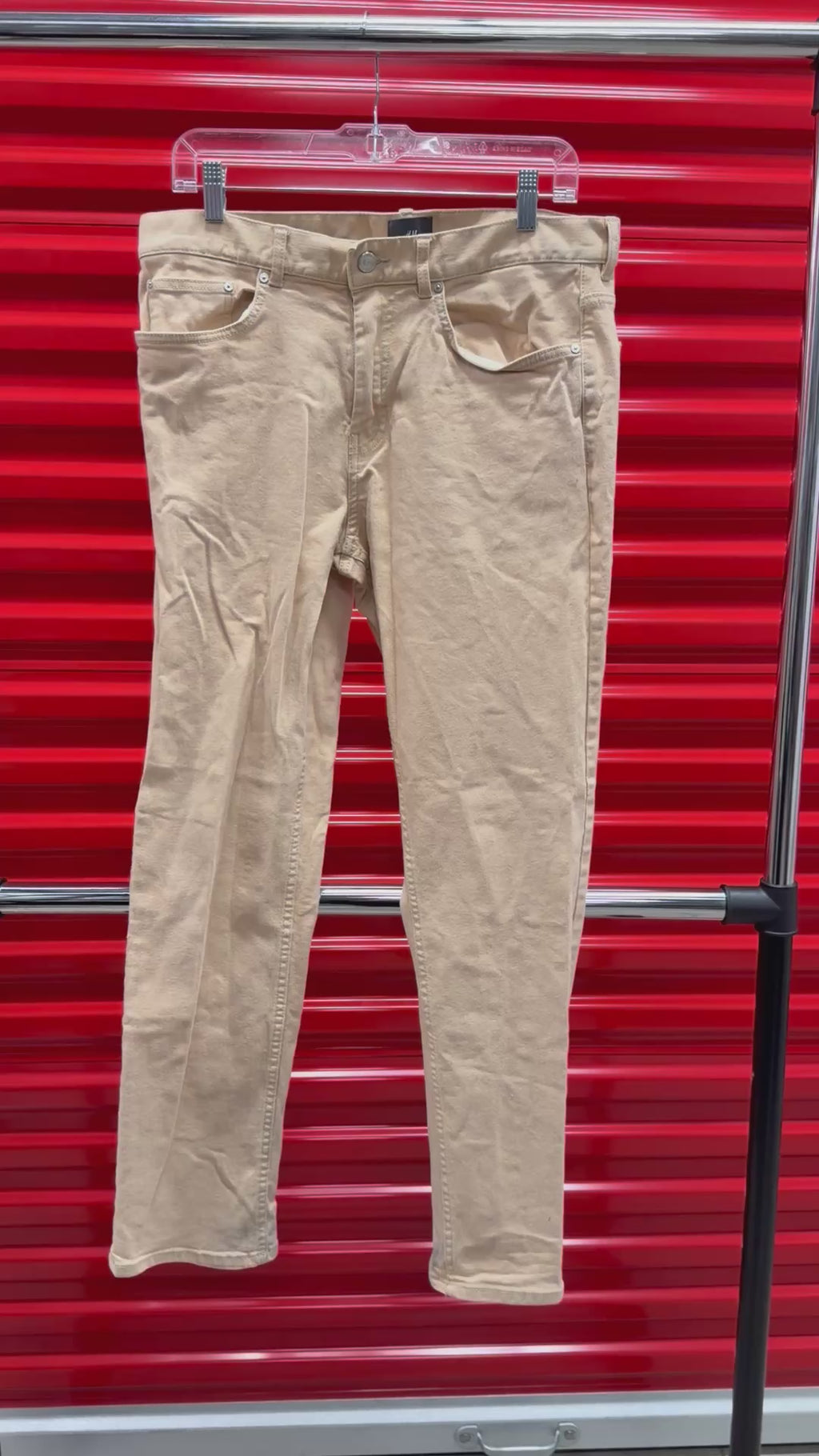 H&M Beige Men's Regular Fit 5-Pocket Jeans Size: 32