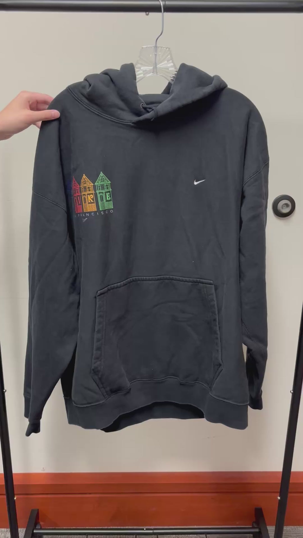 Black Nike San Francisco Hoodie Size: XL