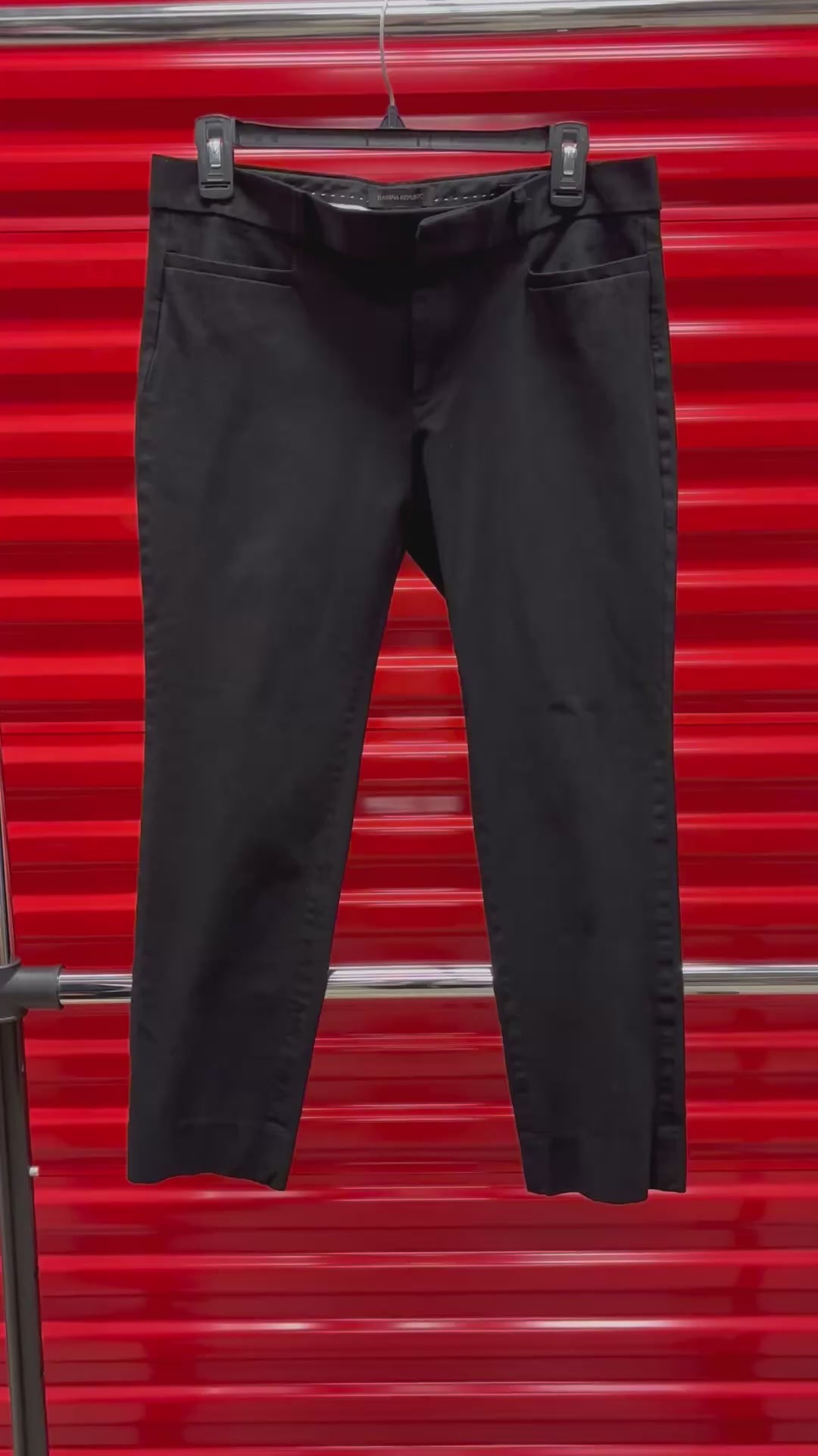 Black Banana Republic Sloan Ankle Pants Size: 8