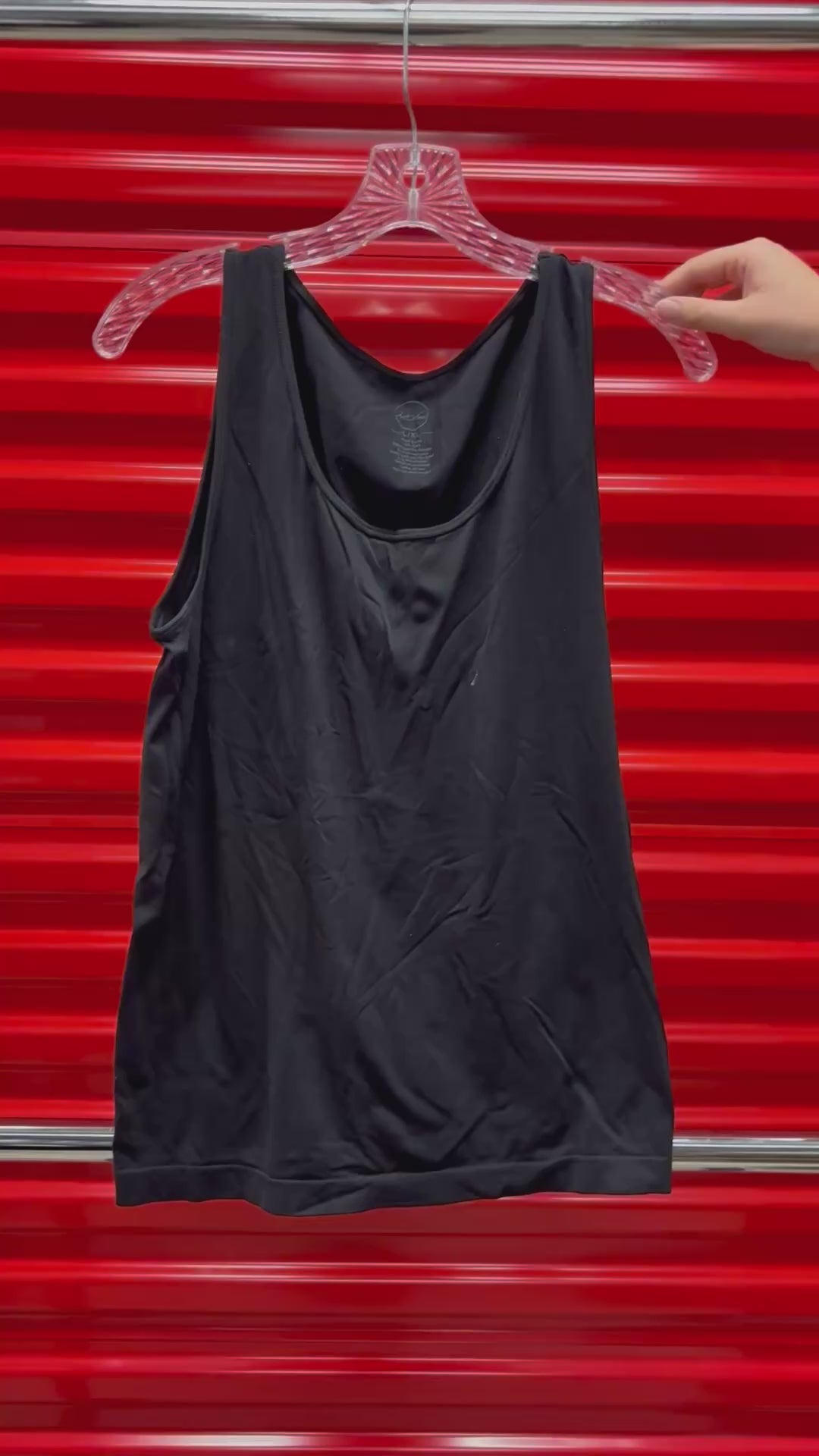 Women's Black Tank Top Size: L