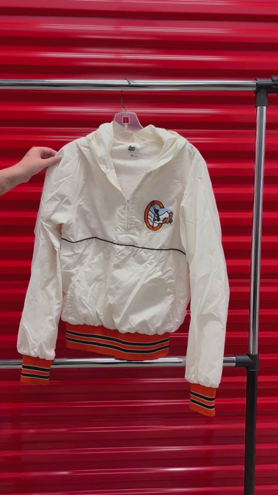 Vintage Unisex Opti Sportswear Half-Zip Windbreaker Size: M