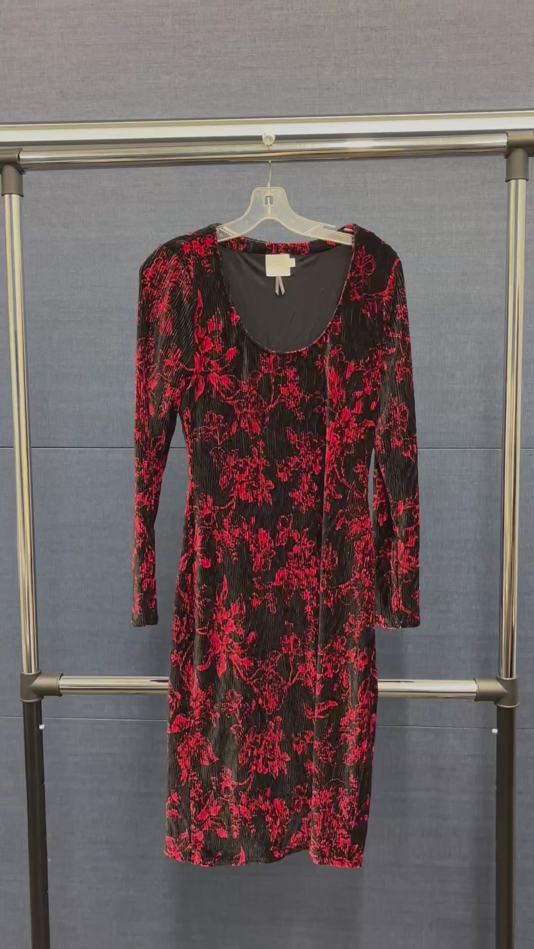 Anthropologie HD in Paris "Dierdre" Velvet Column Dress Size: S