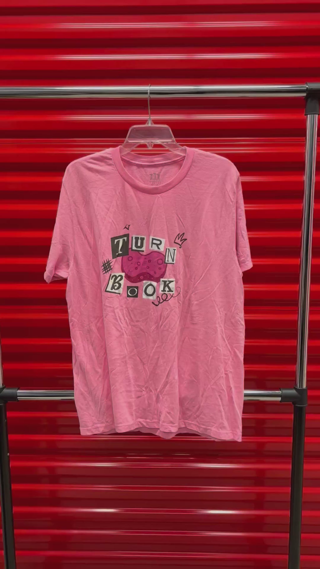 Pink Graphic T-Shirt Size: L