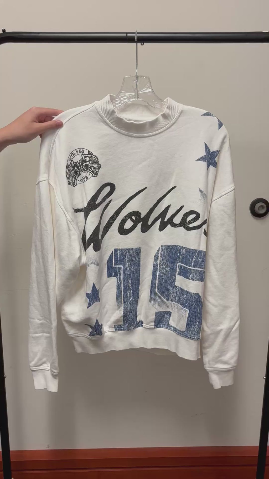 Darc Sport Crewneck Sweatshirt "Wolves 15" Size: S