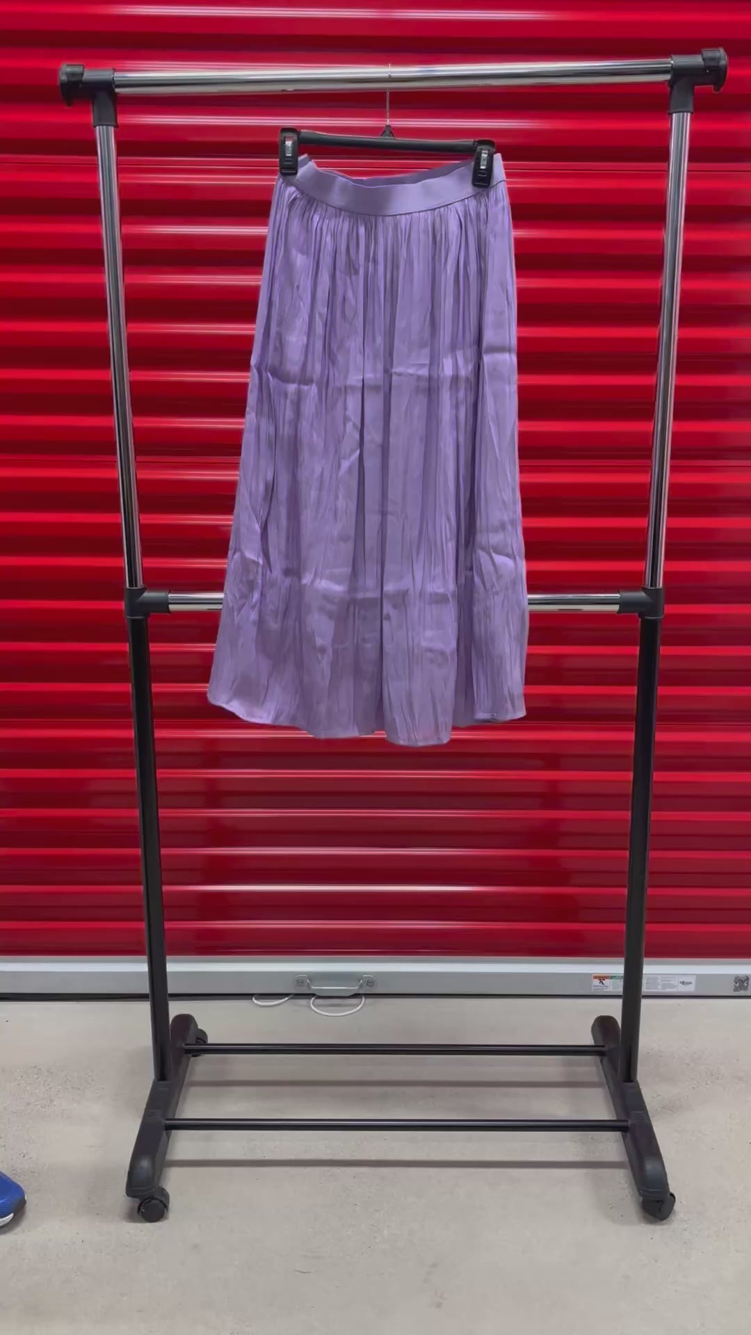 Lavender Pleated Midi Skirt Size: XS