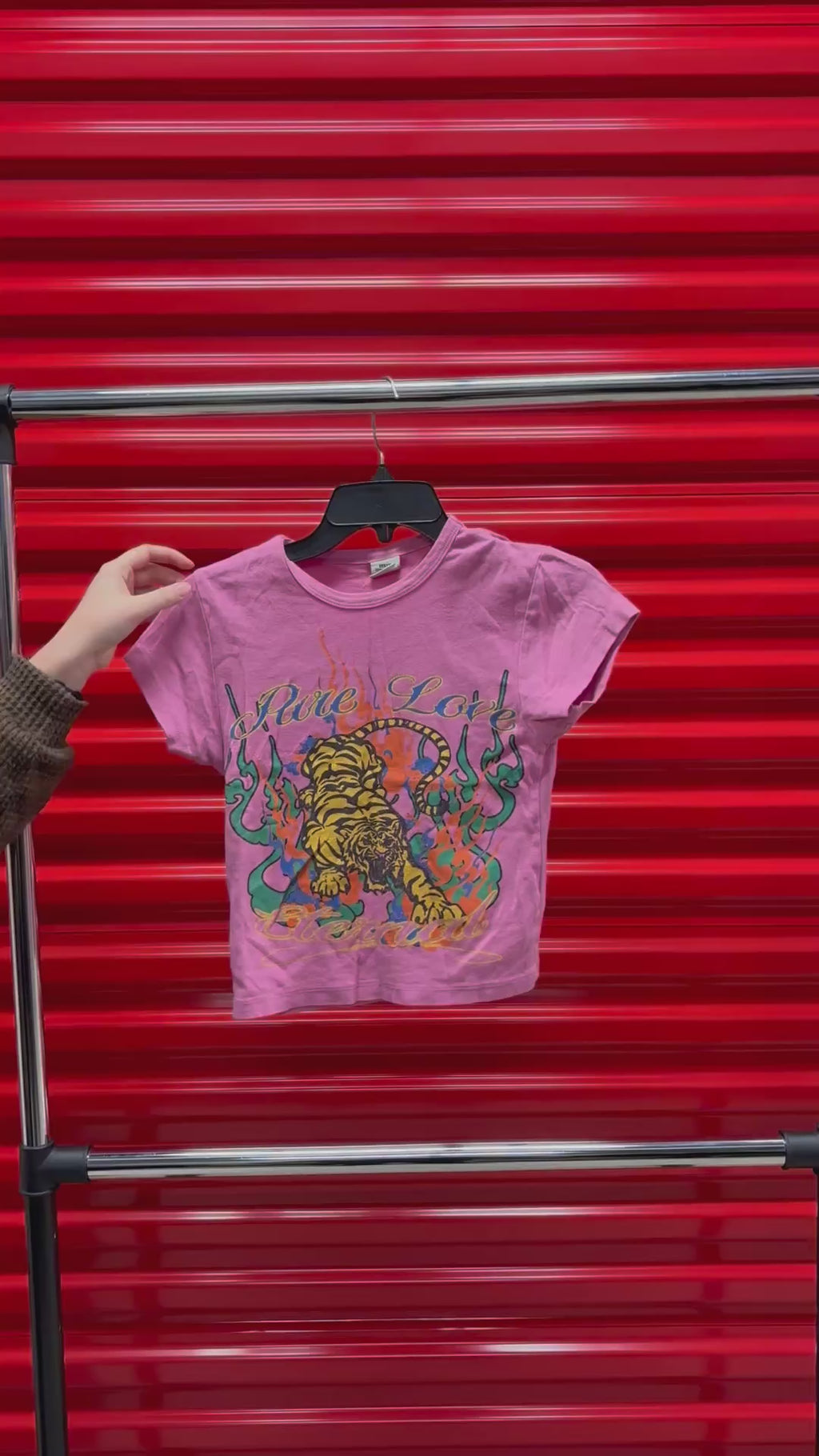 Urban Outfitters Pure Love Tiger Graphic Tee Size L