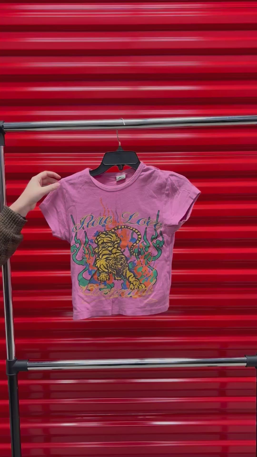 Urban Outfitters Pure Love Tiger Graphic Tee Size L