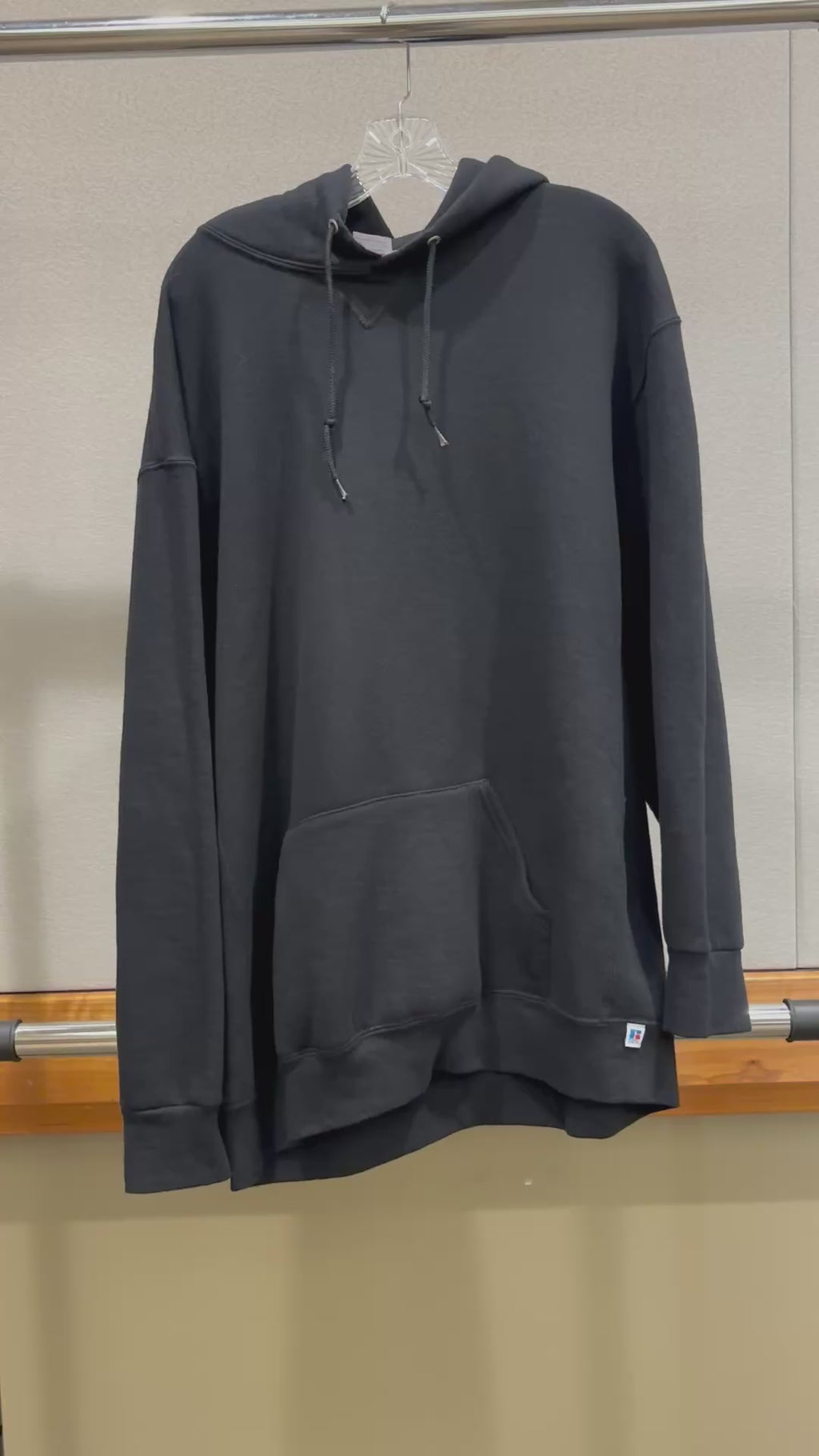 Russell Athletic Men's Black Hoodie Sweatshirt Size: XXL