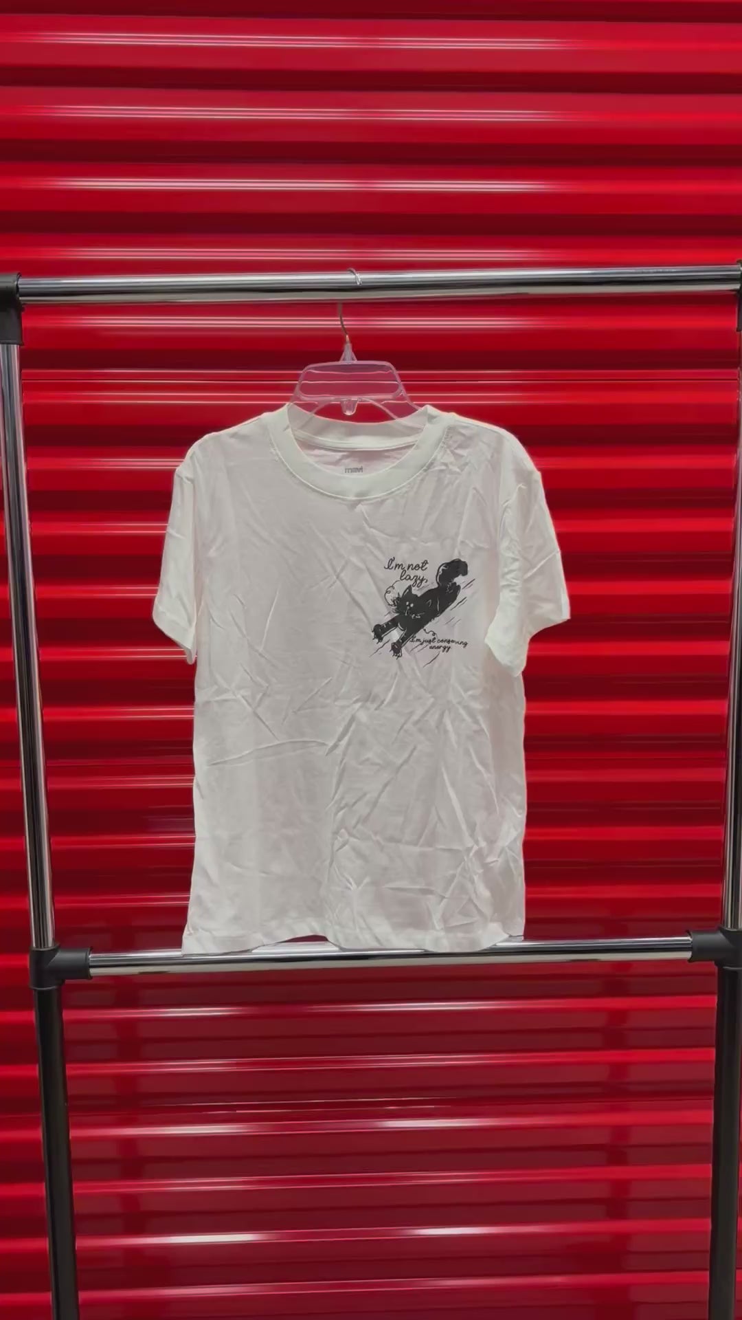 Mavi Women's White Lazy Cat T-Shirt Size: S