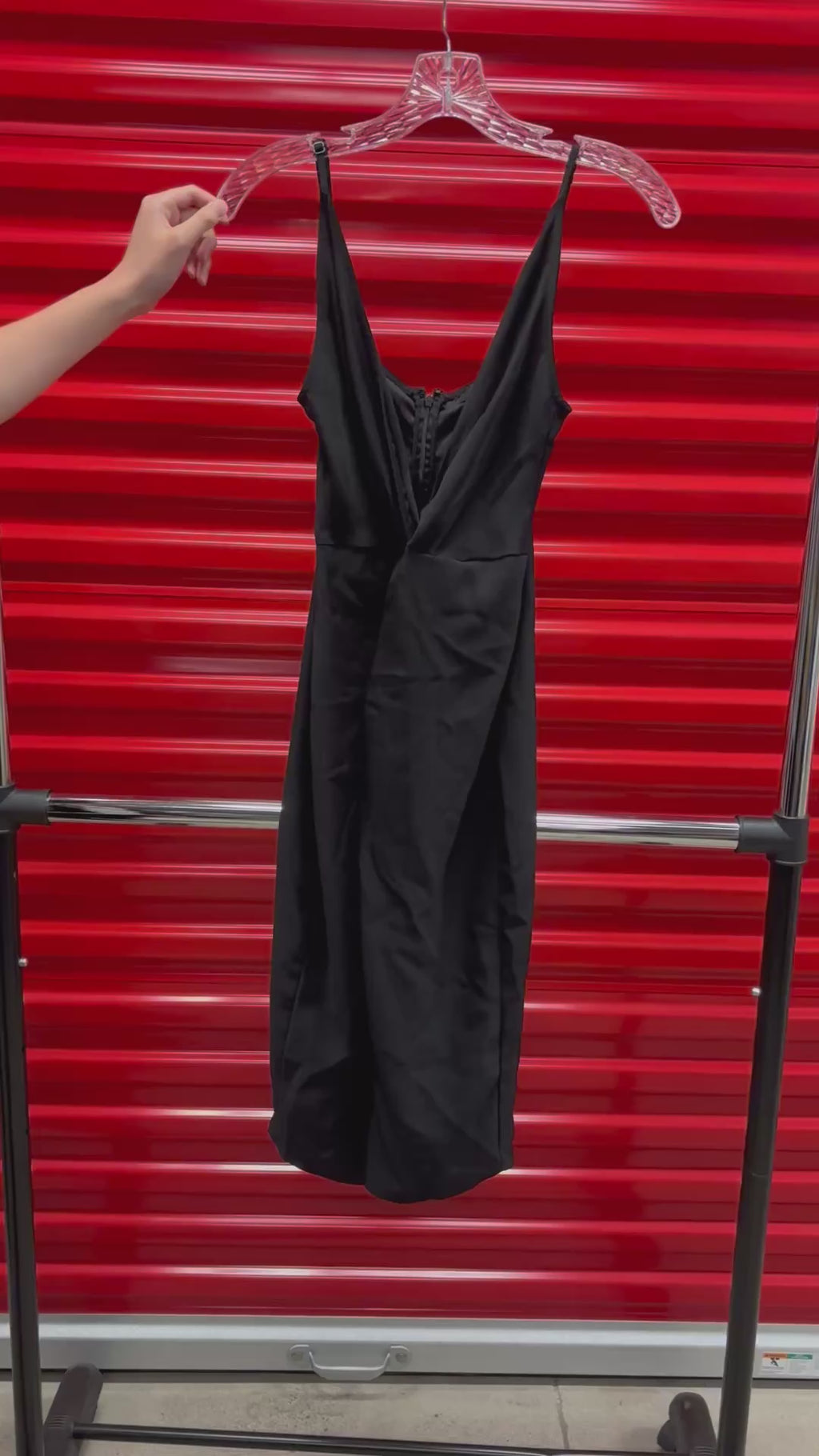Forever 21 Black Twist Front Dress Size: S