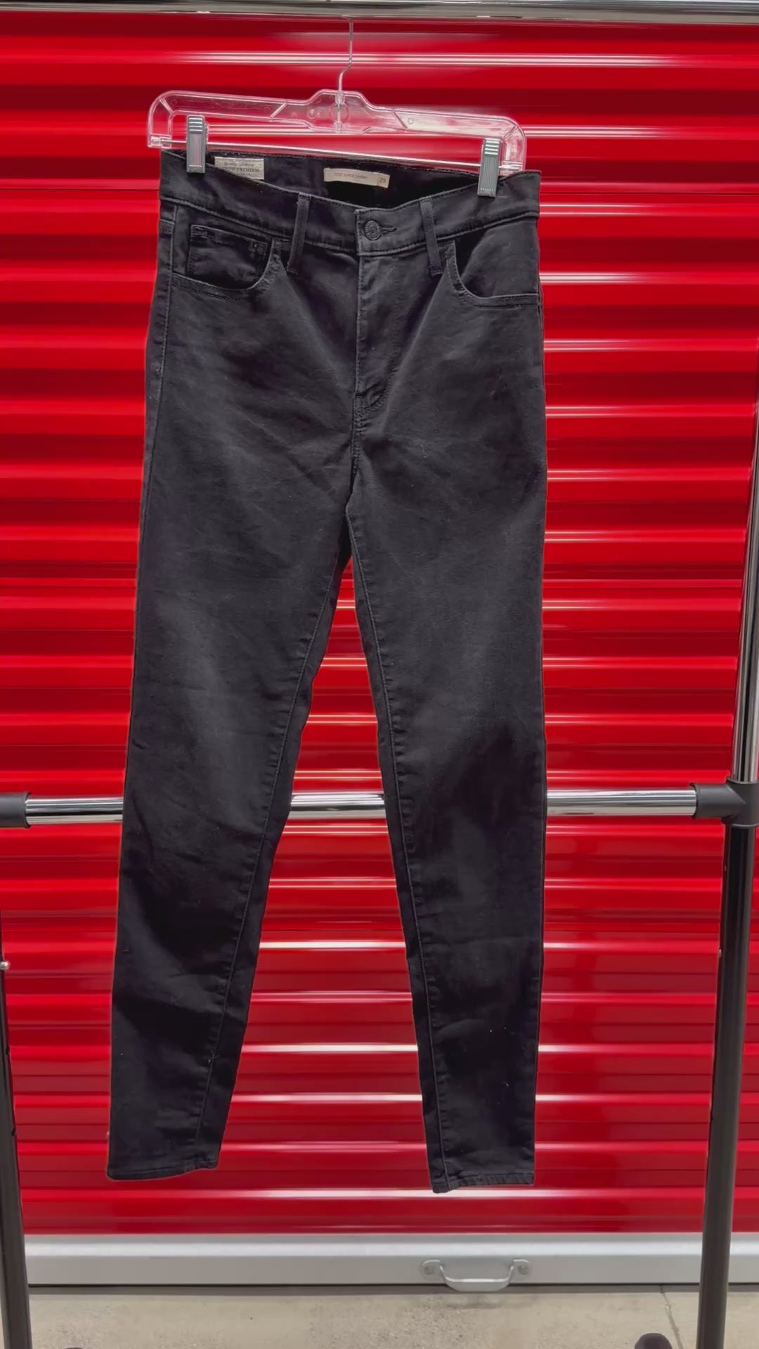 Levi's 720 High Rise Super Skinny Women's Jeans Black Size: 29