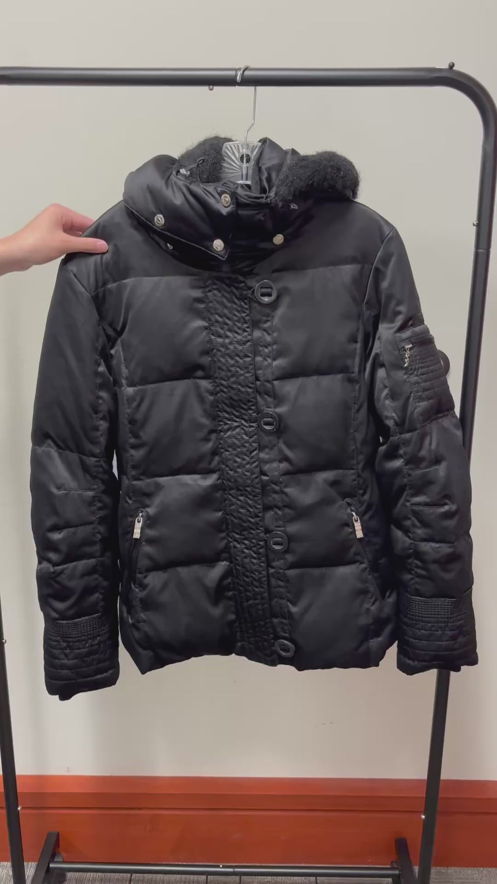 ZeroXposur Black Puffer Jacket w/Removable Hood Size: L