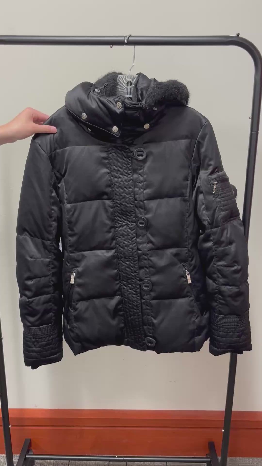ZeroXposur Black Puffer Jacket w/Removable Hood Size: L
