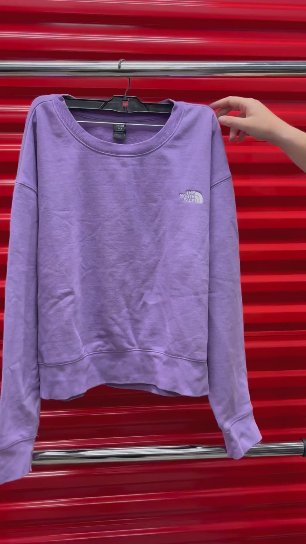 The North Face Women’s Evolution Simple Dome Oversize Crew Purple Size: L