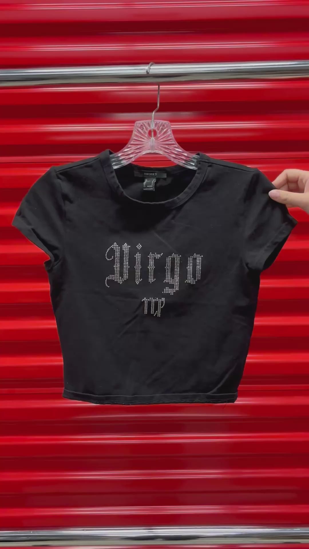 Forever 21 "Virgo" Crop Top Size: S