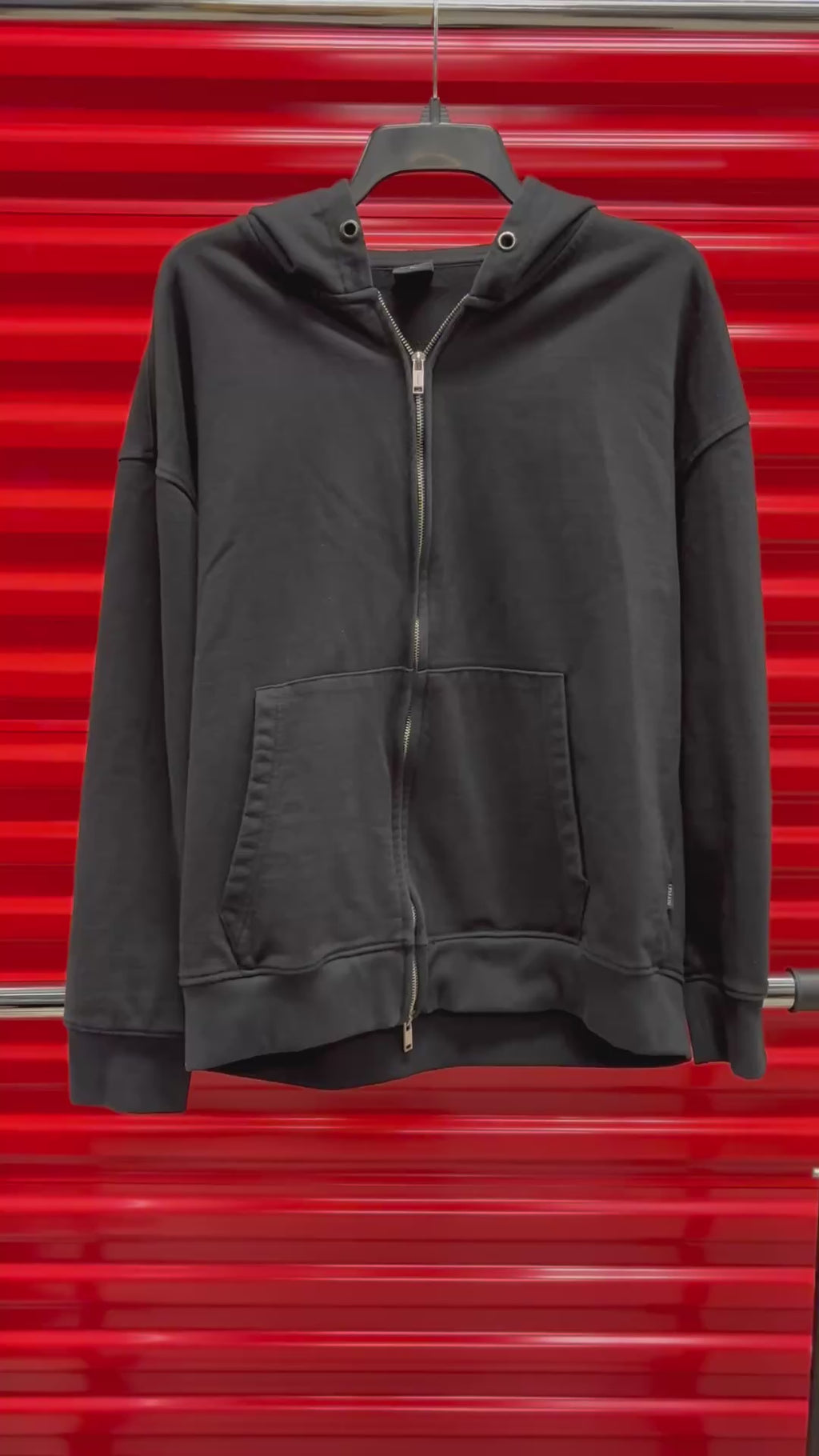 LEMAIN SECOND Vintage Pigment 2WAY Oversized Hoodie Zip-Up Size: M