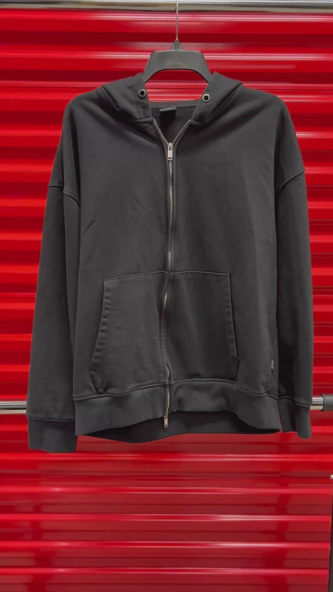 LEMAIN SECOND Vintage Pigment 2WAY Oversized Hoodie Zip-Up Size: M