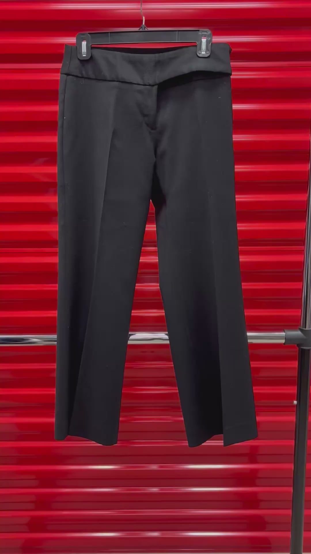 Black Women's Straight-leg Dress Pants Size: 8