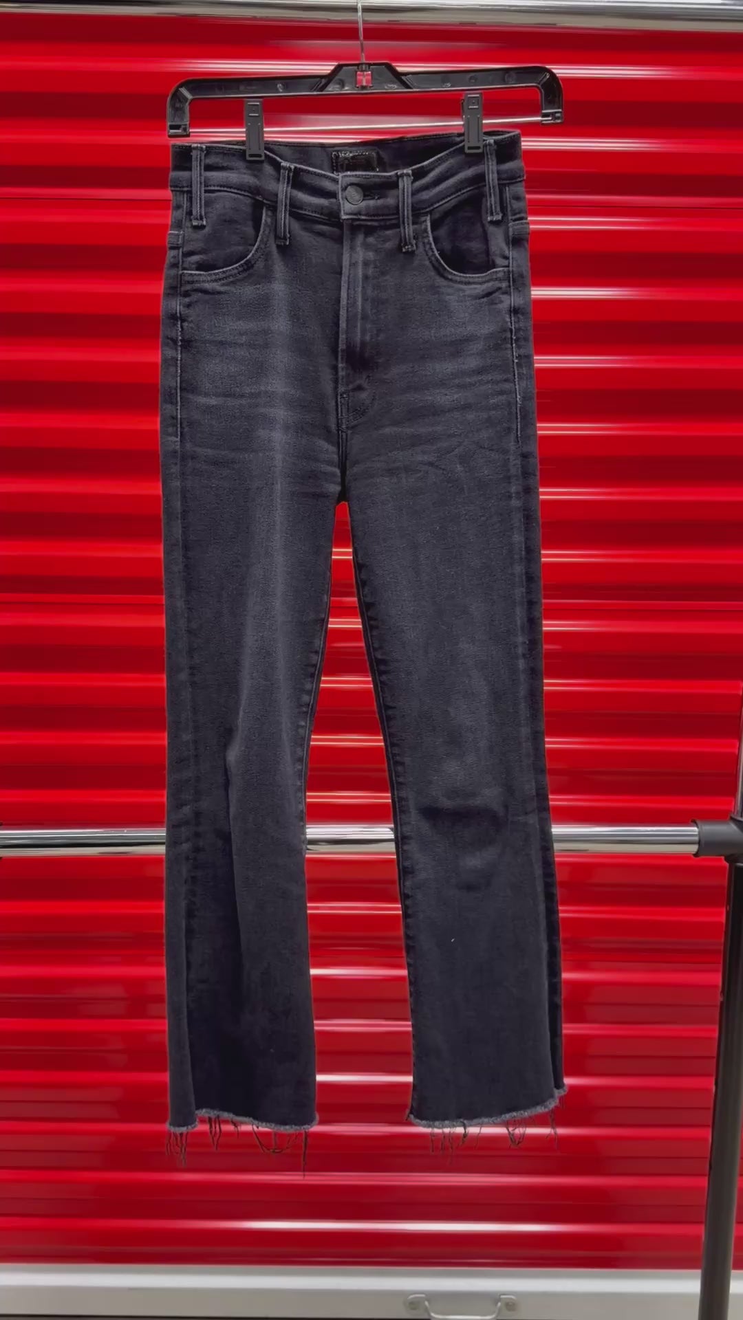 Mother High-Rise Straight Leg Jeans Size: 25