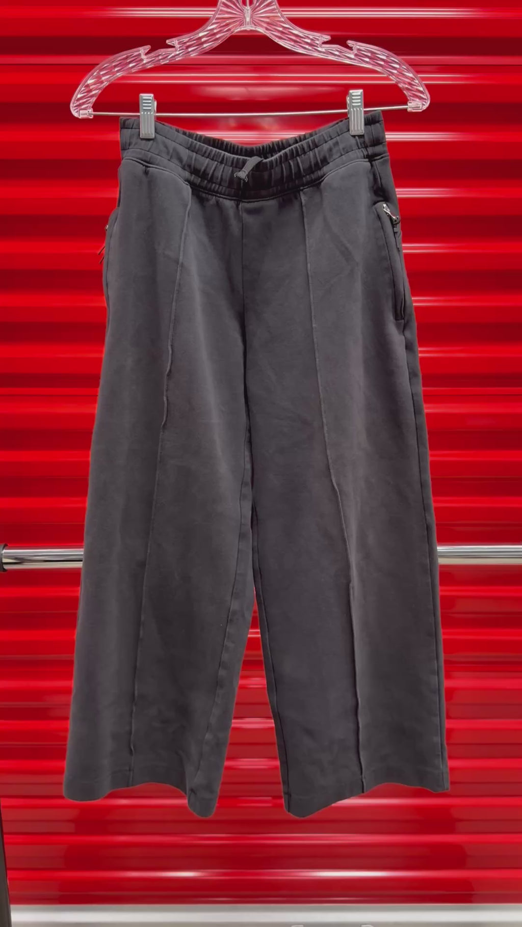 Old Navy High-Waisted Dynamic Fleece Zip-Pocket Wide-Leg Sweatpants Size: PS