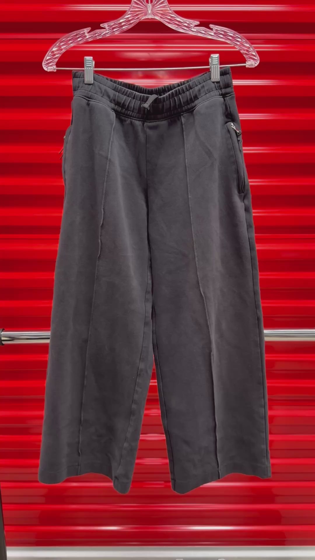 Old Navy High-Waisted Dynamic Fleece Zip-Pocket Wide-Leg Sweatpants Size: PS