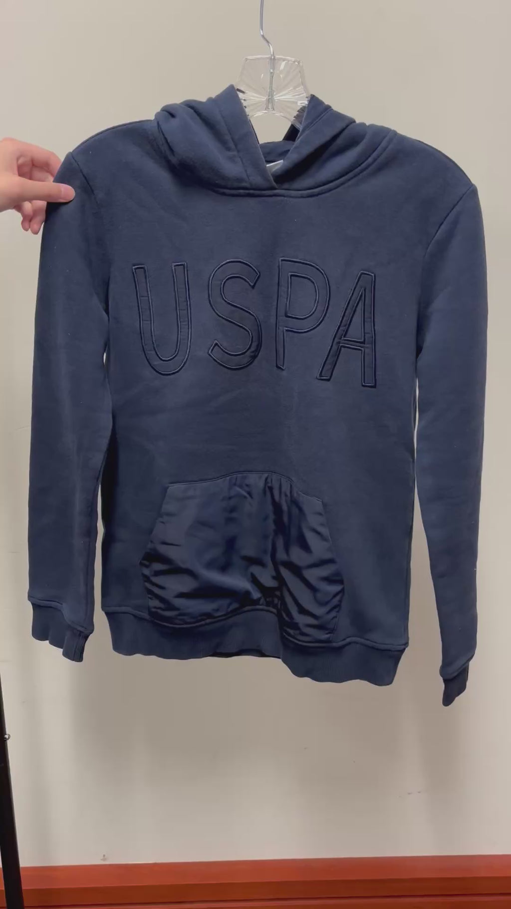 U.S. Polo Assn. Hoodie Navy Blue Size: XS