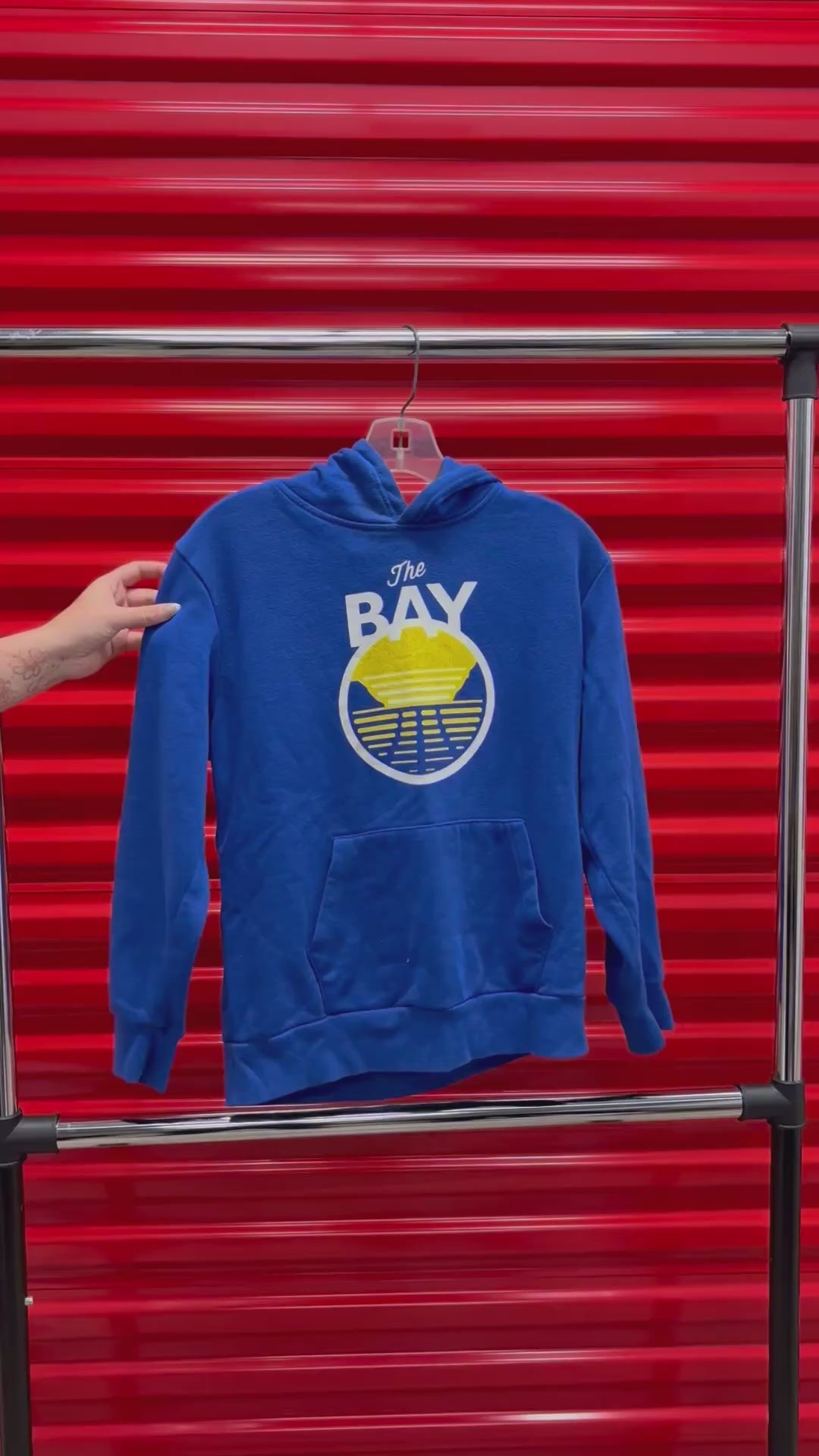 Golden State Warriors “The Bay” Youth Hoodie Size: Large 14-16