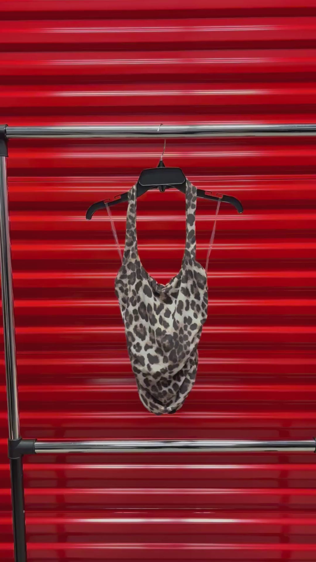 Fashion Nova Women's Cheetah Print Halter Top Size: S