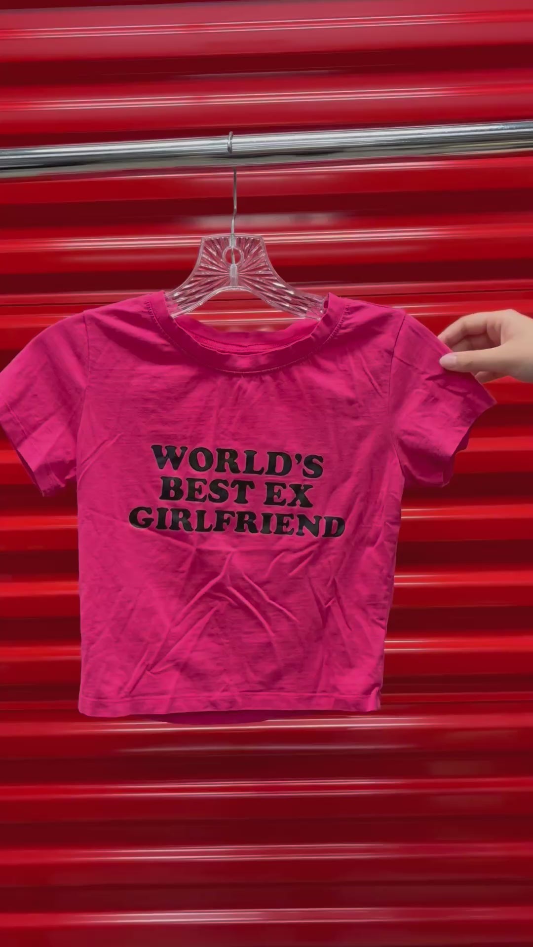 World's Best Ex Girlfriend Cropped T-Shirt Size: S