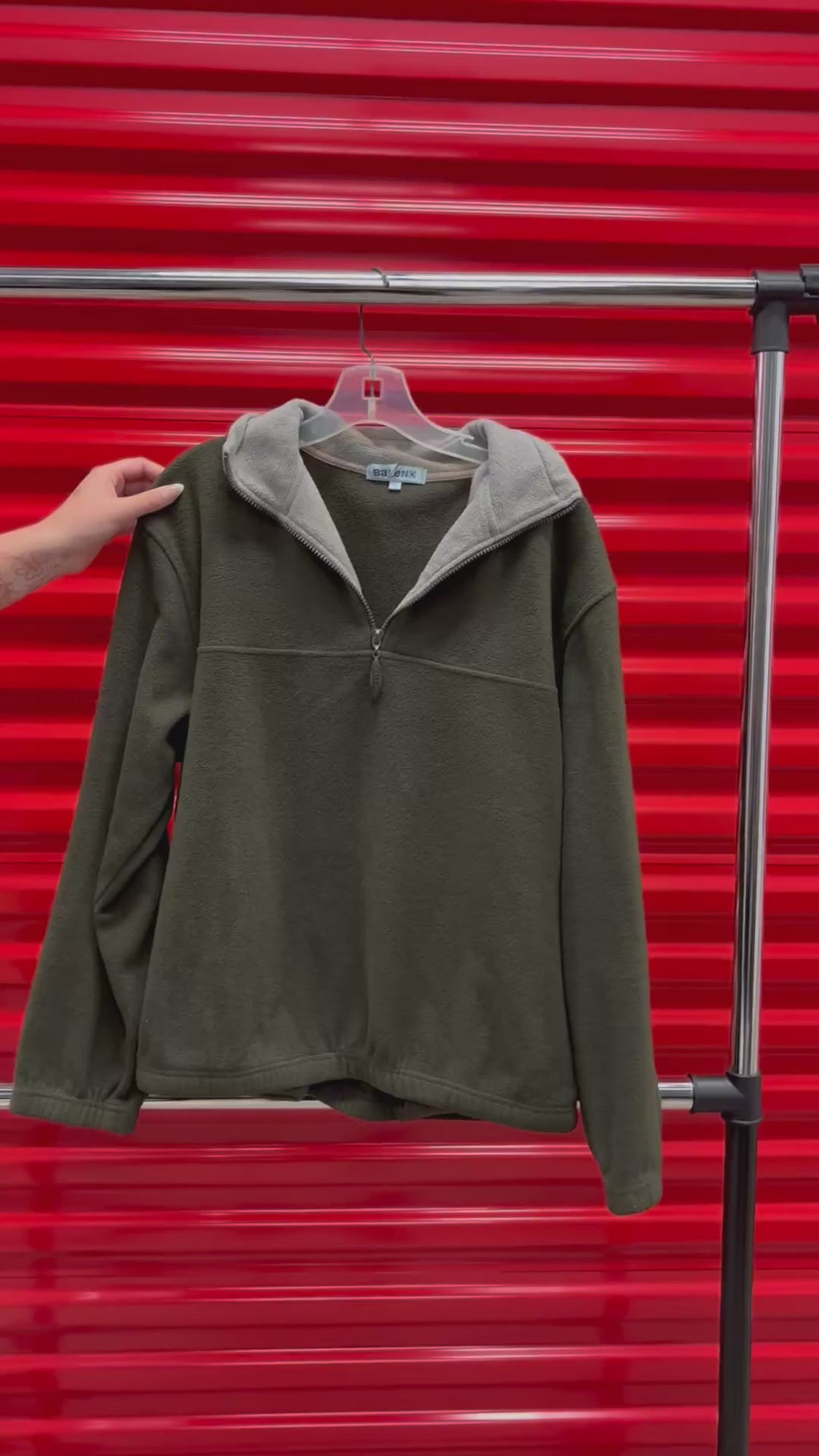 Baleno Men's Quarter Zip Fleece Sweater Size: L